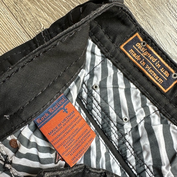 ROCK REVIVAL "Baldmen" Black
Slim Straight Jeans Mens 36 - Picture 6 of 6